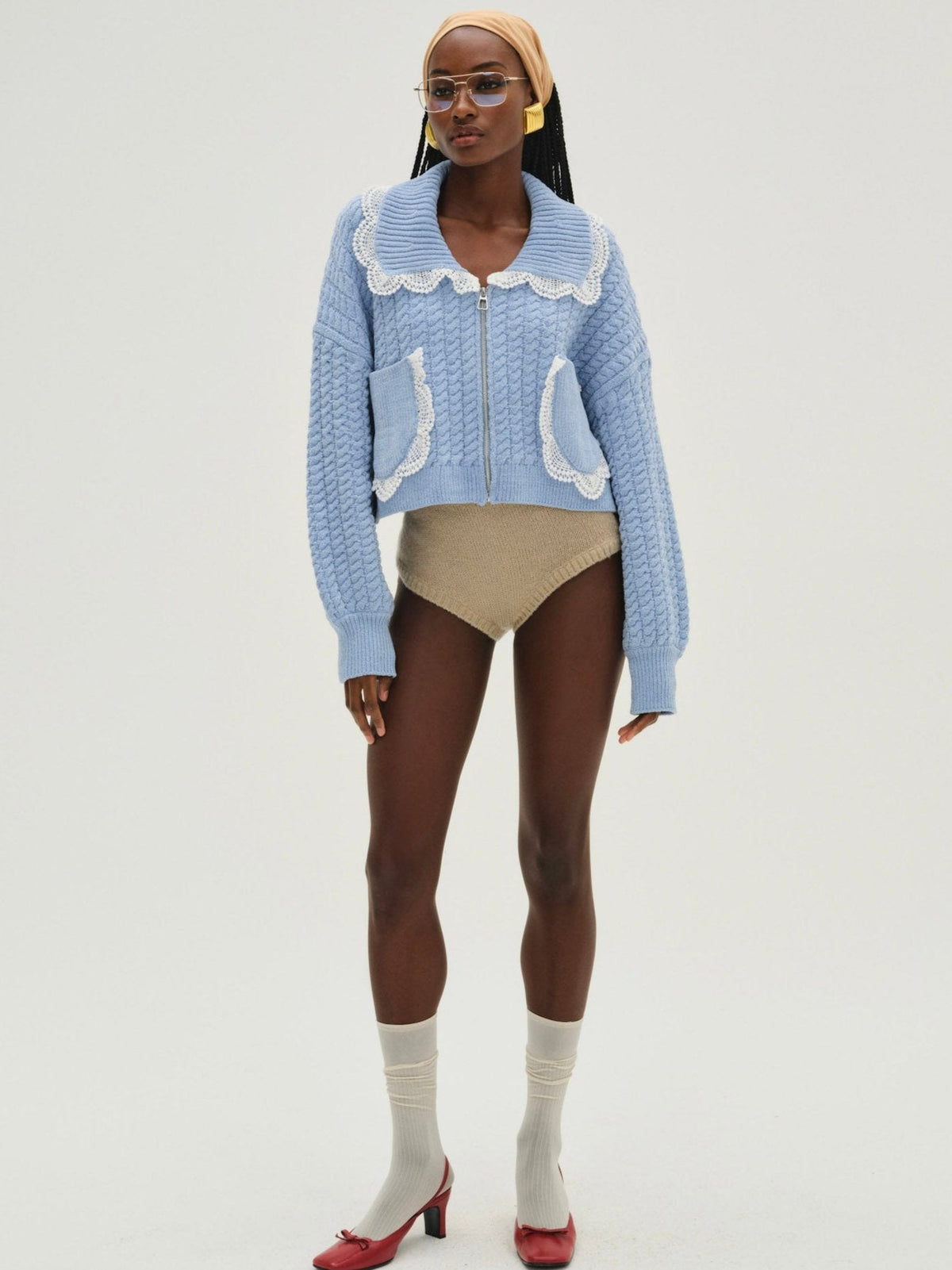 Tierra Knit Jacket - Blue