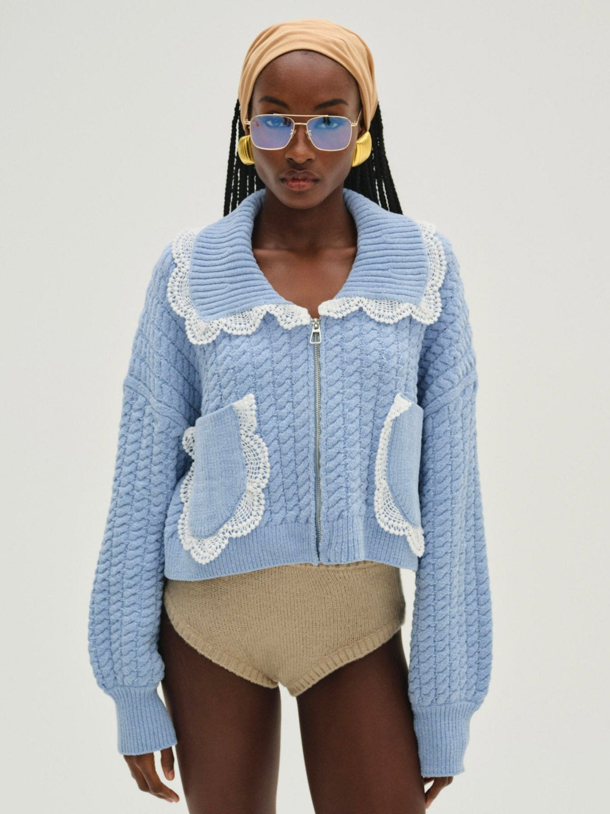 Tierra Knit Jacket - Blue
