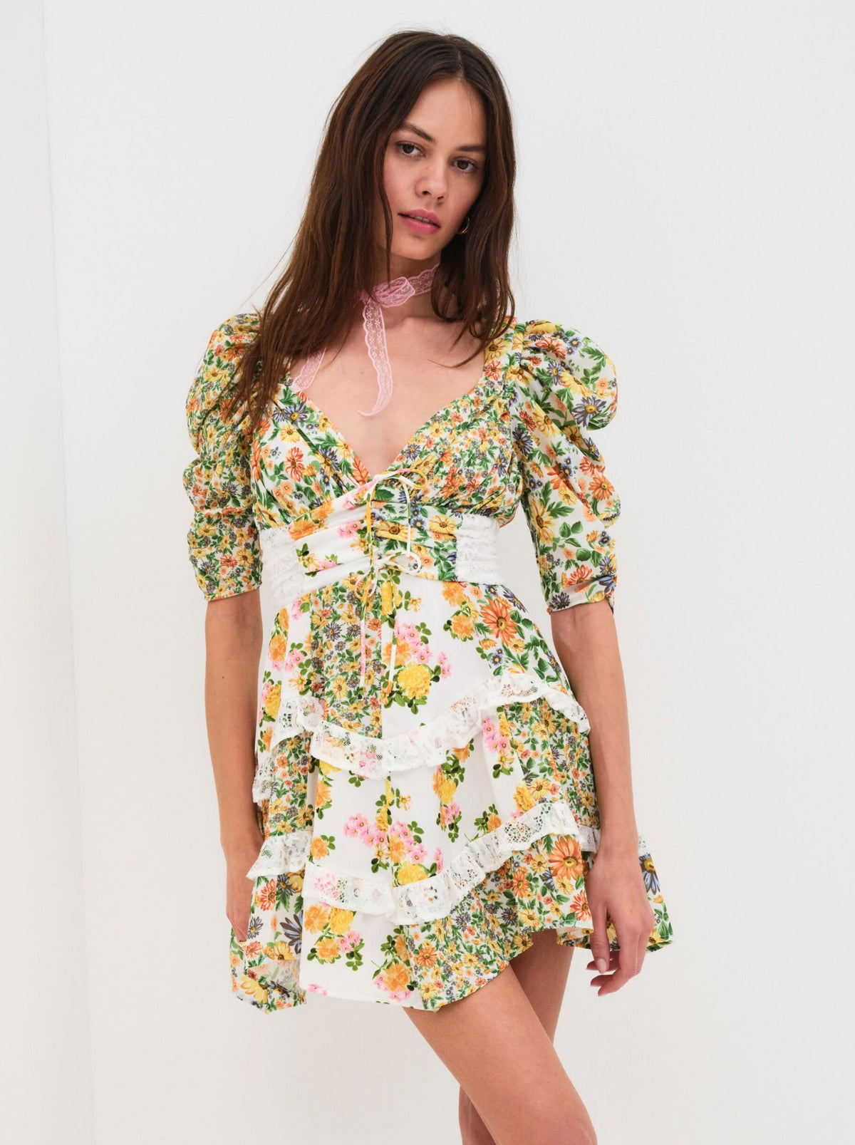 Rosalyn Mini Dress - Marigold