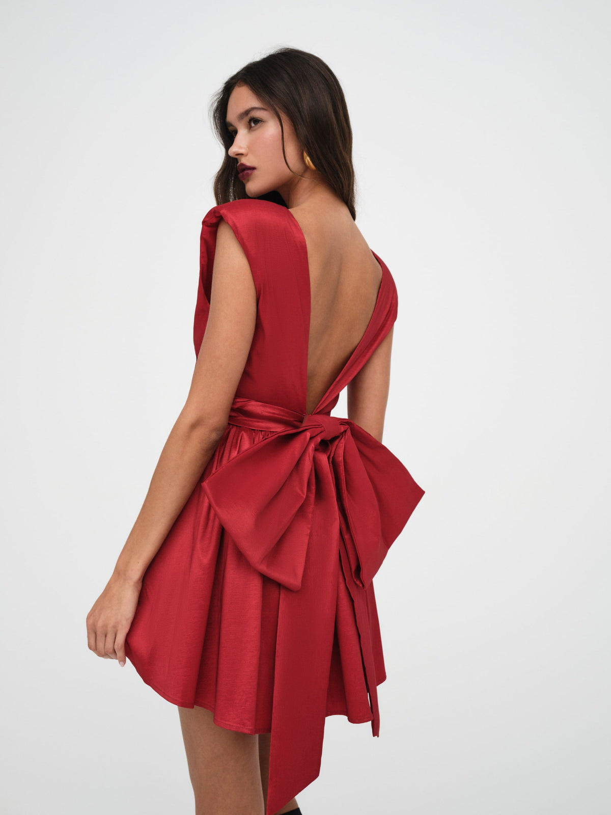 Rose Mini Dress - Red