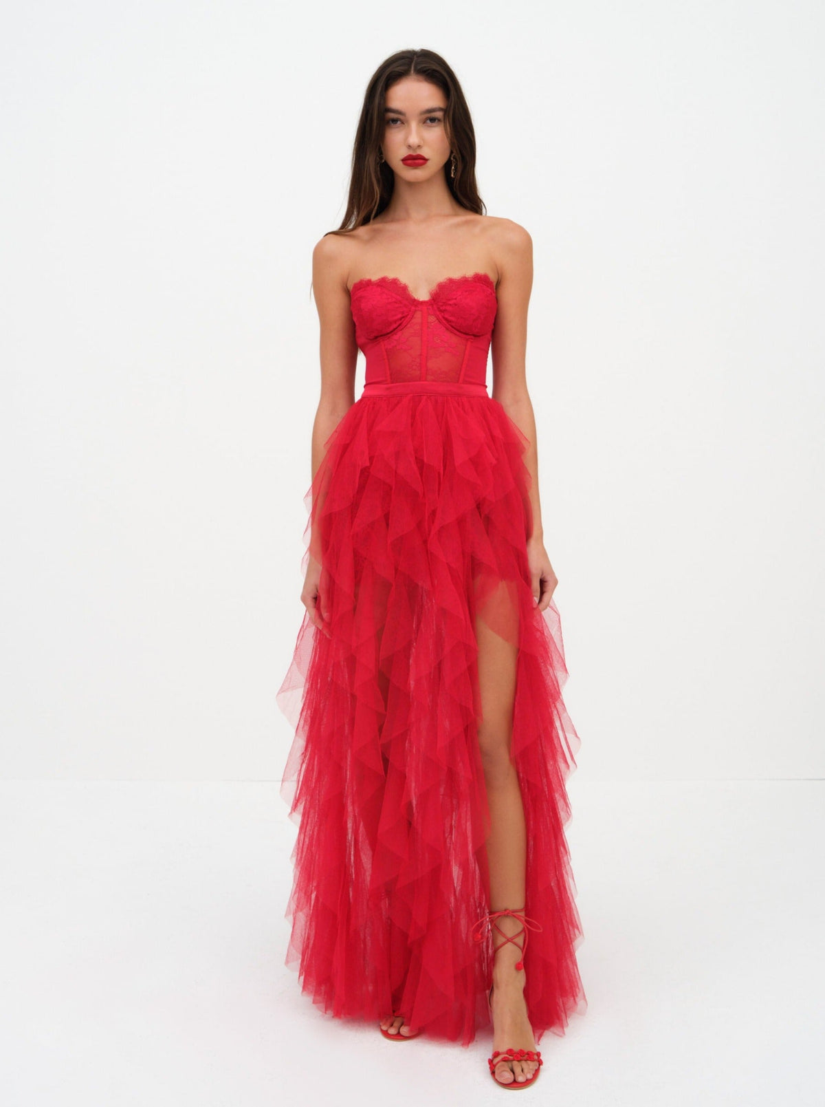 Bustier Gown - Red