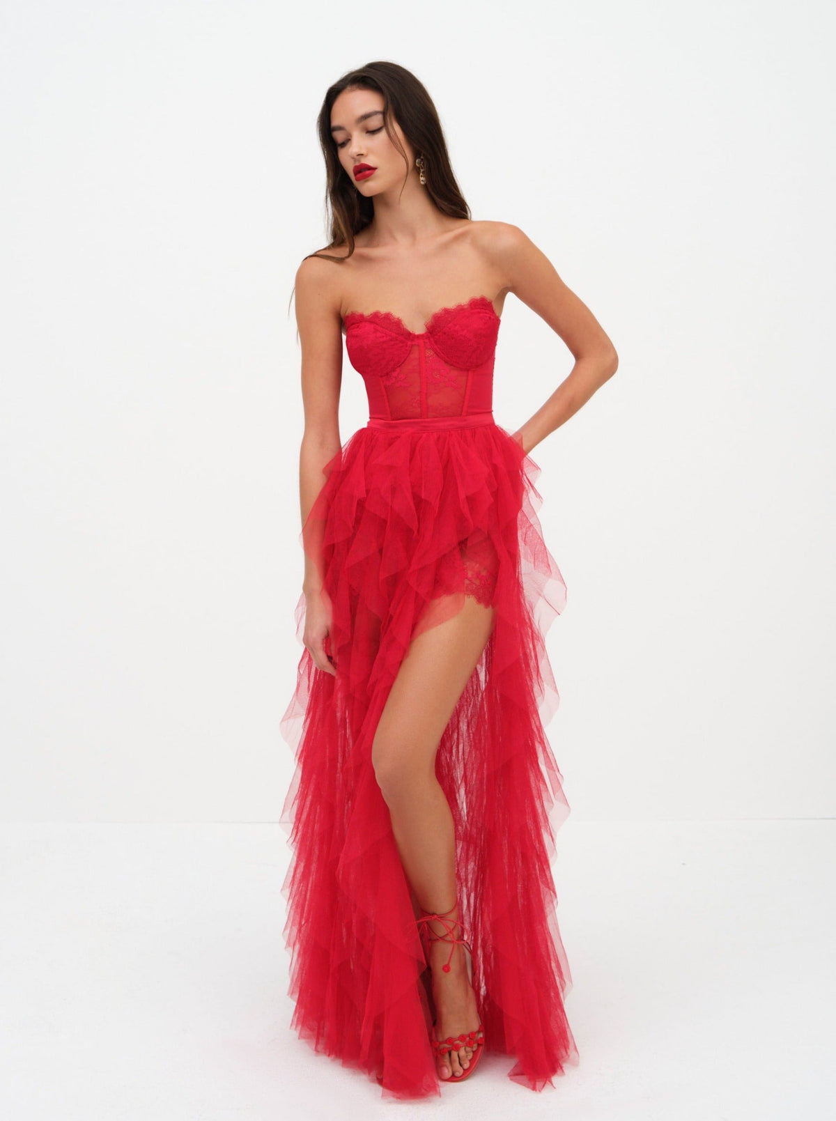Bustier Gown - Red