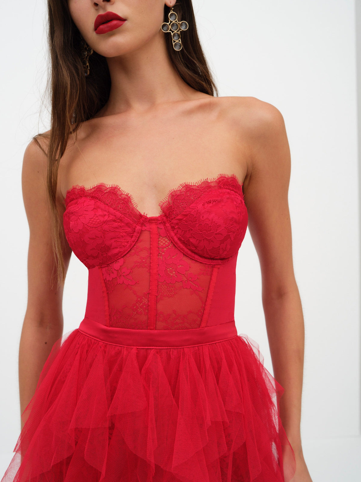 Bustier Gown - Red