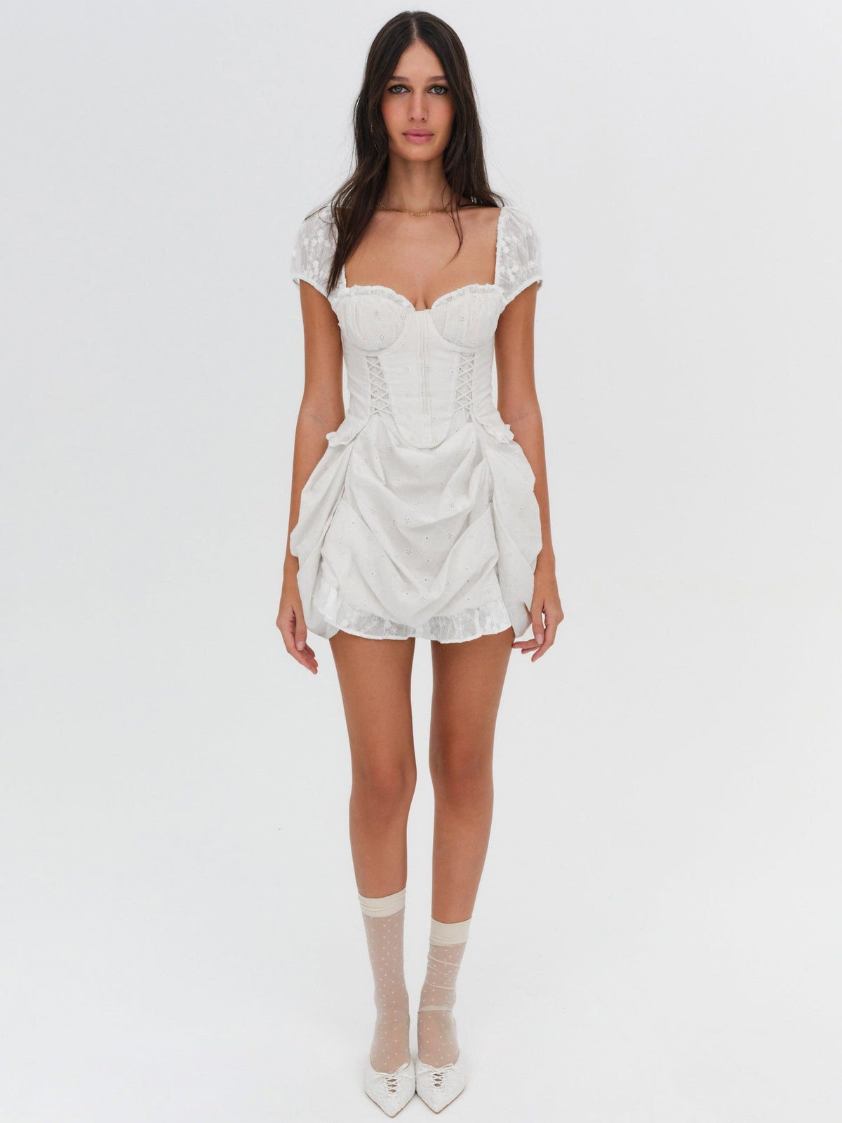 Morgan Mini Dress - Bright White