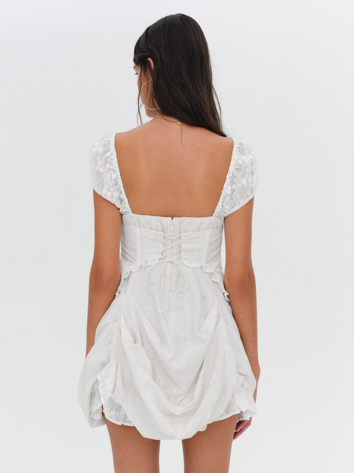 Morgan Mini Dress - Bright White