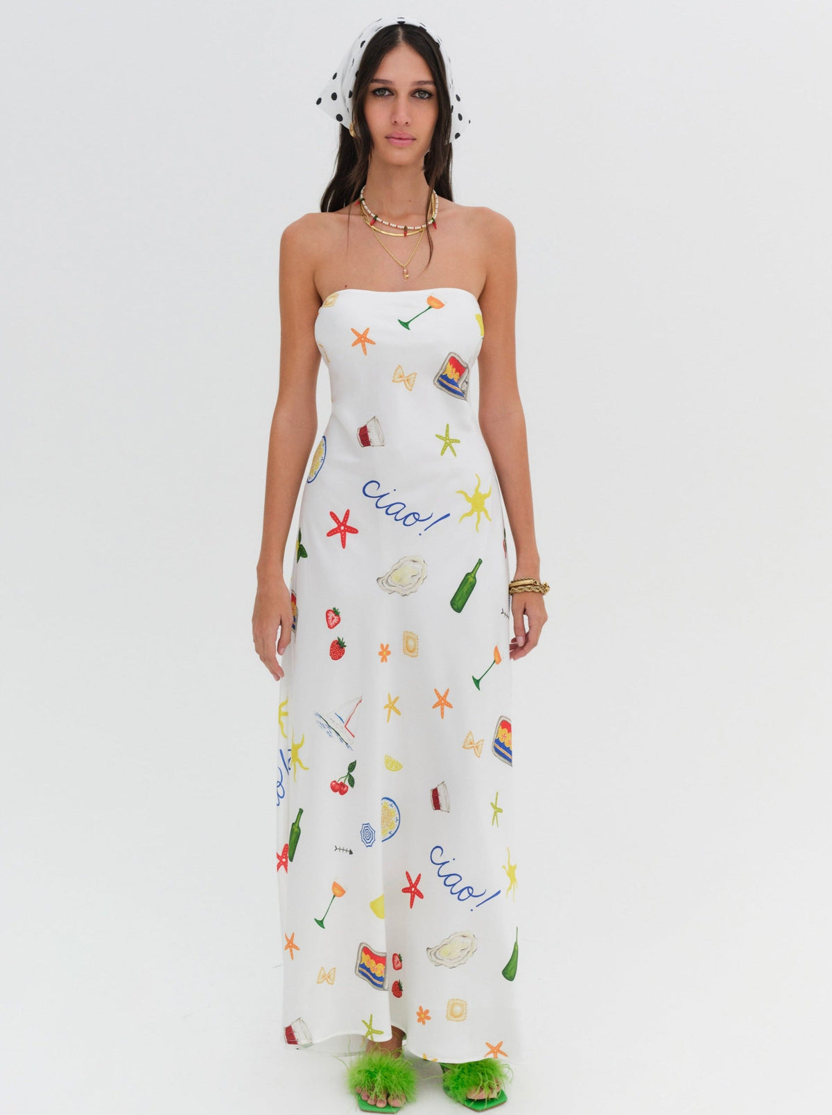 Carla Strapless Maxi Dress - Multi