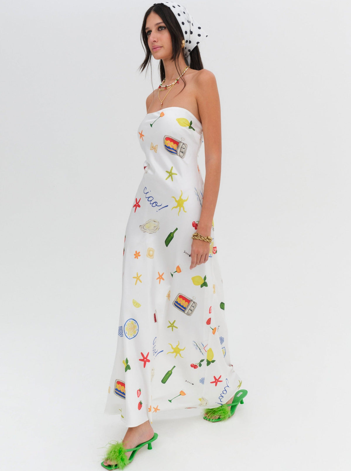 Carla Strapless Maxi Dress - Multi