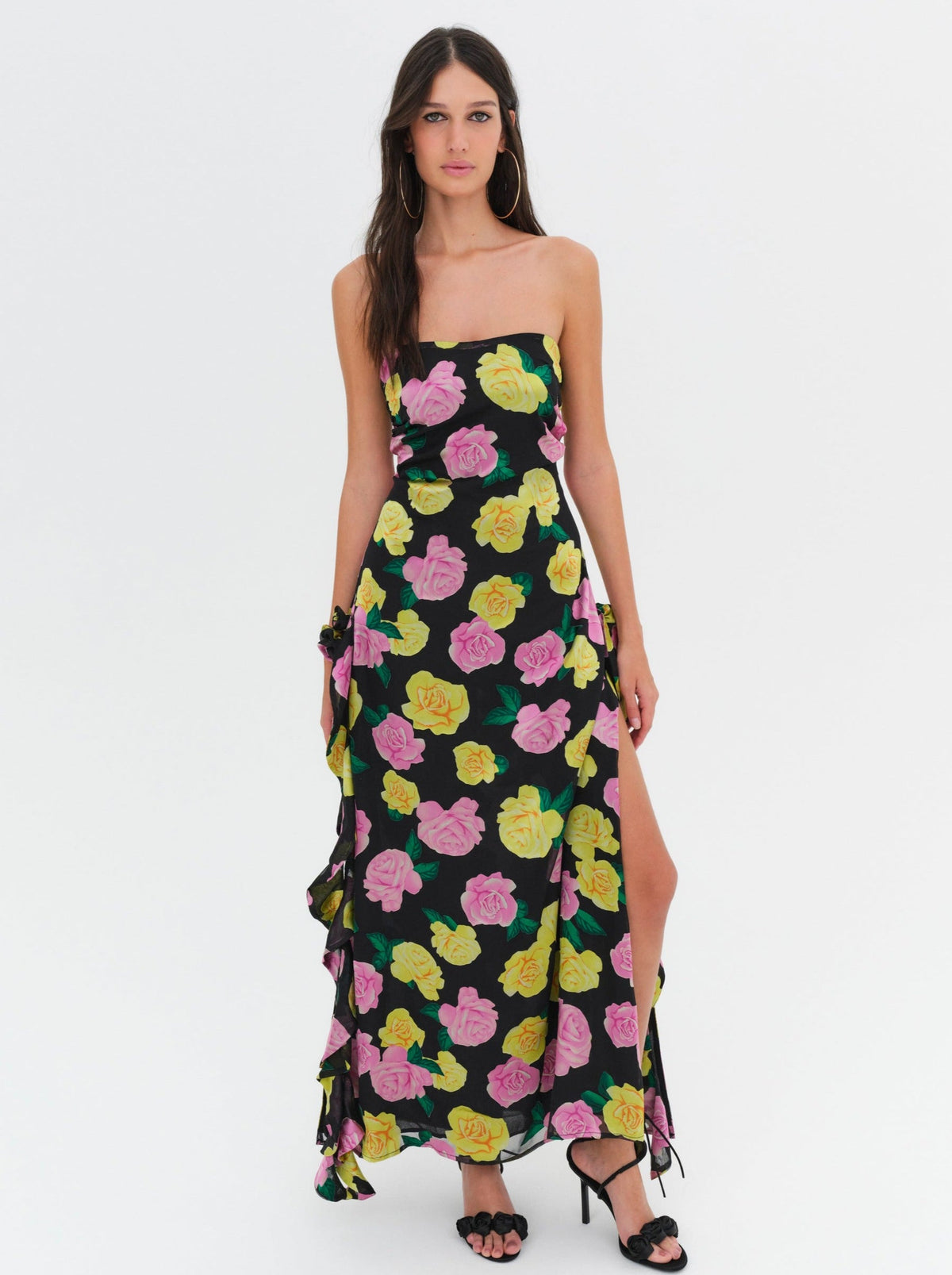 Madison Strapless Maxi Dress - Black