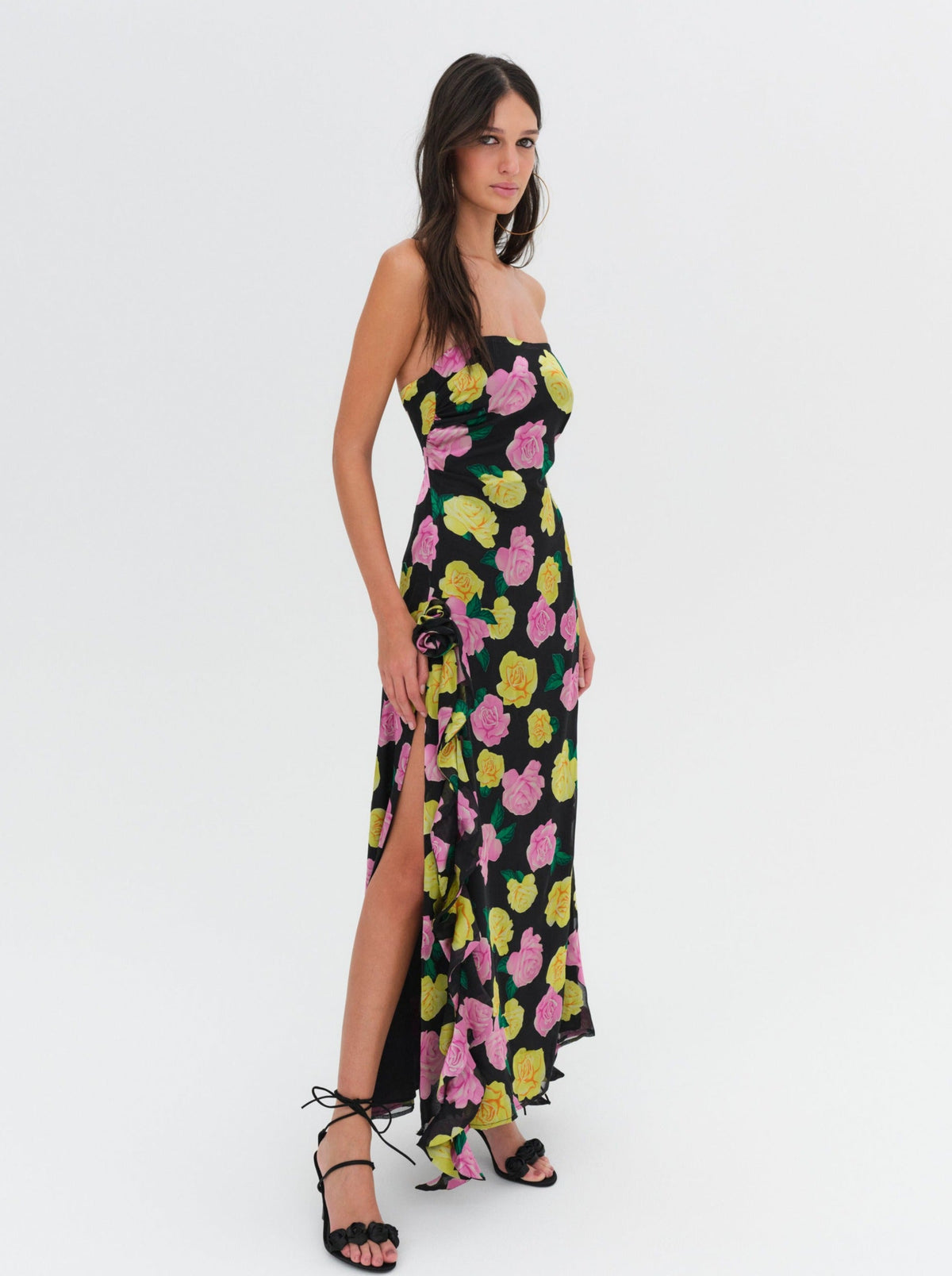 Madison Strapless Maxi Dress - Black
