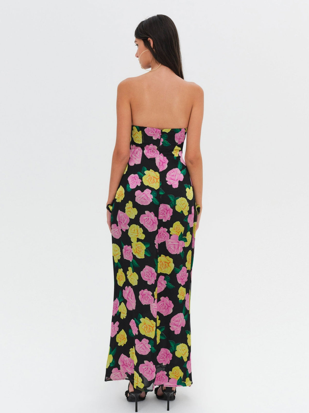 Madison Strapless Maxi Dress - Black