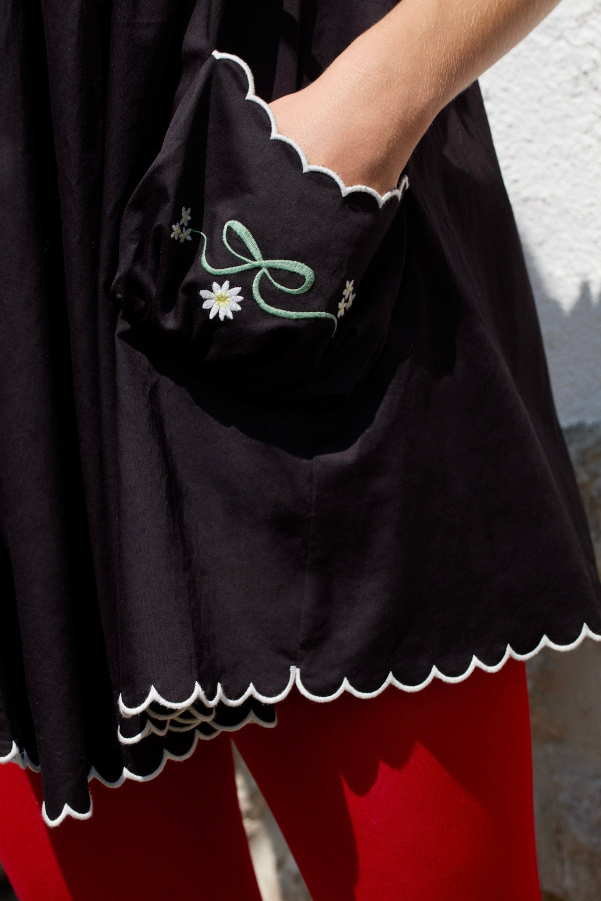 Tea Time Babydoll Dress - Black