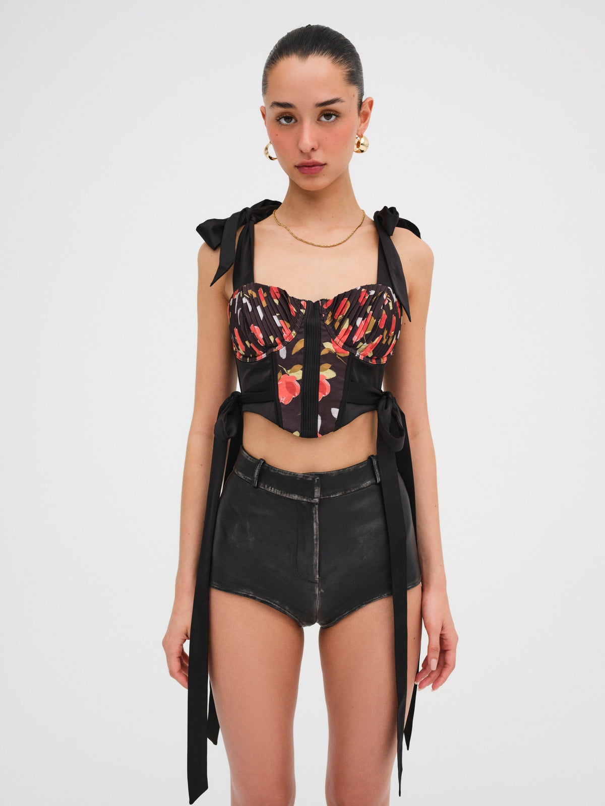Eugene Corset Top - Black