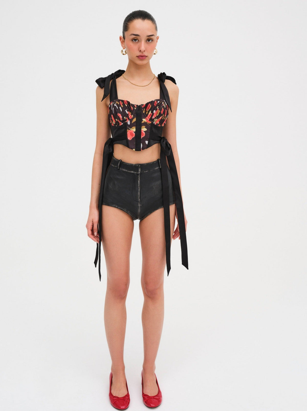 Eugene Corset Top - Black