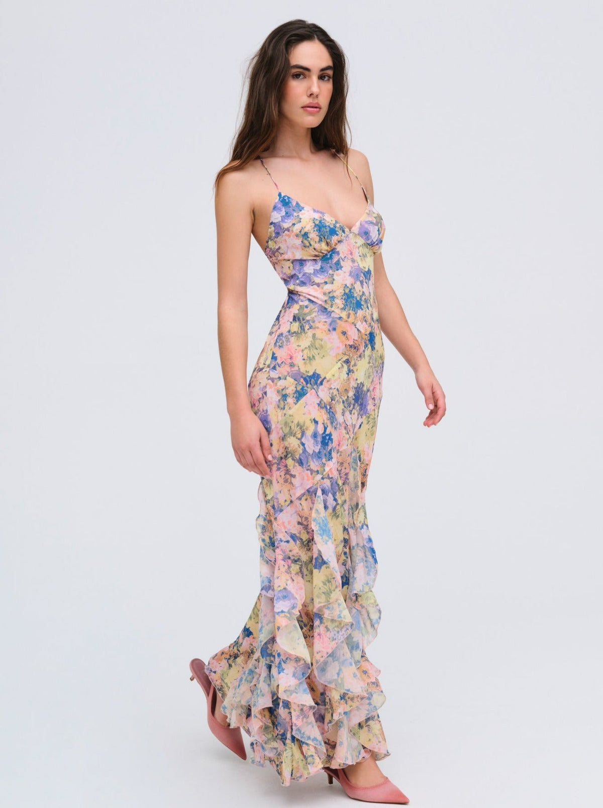 Elea Maxi Dress - Pink