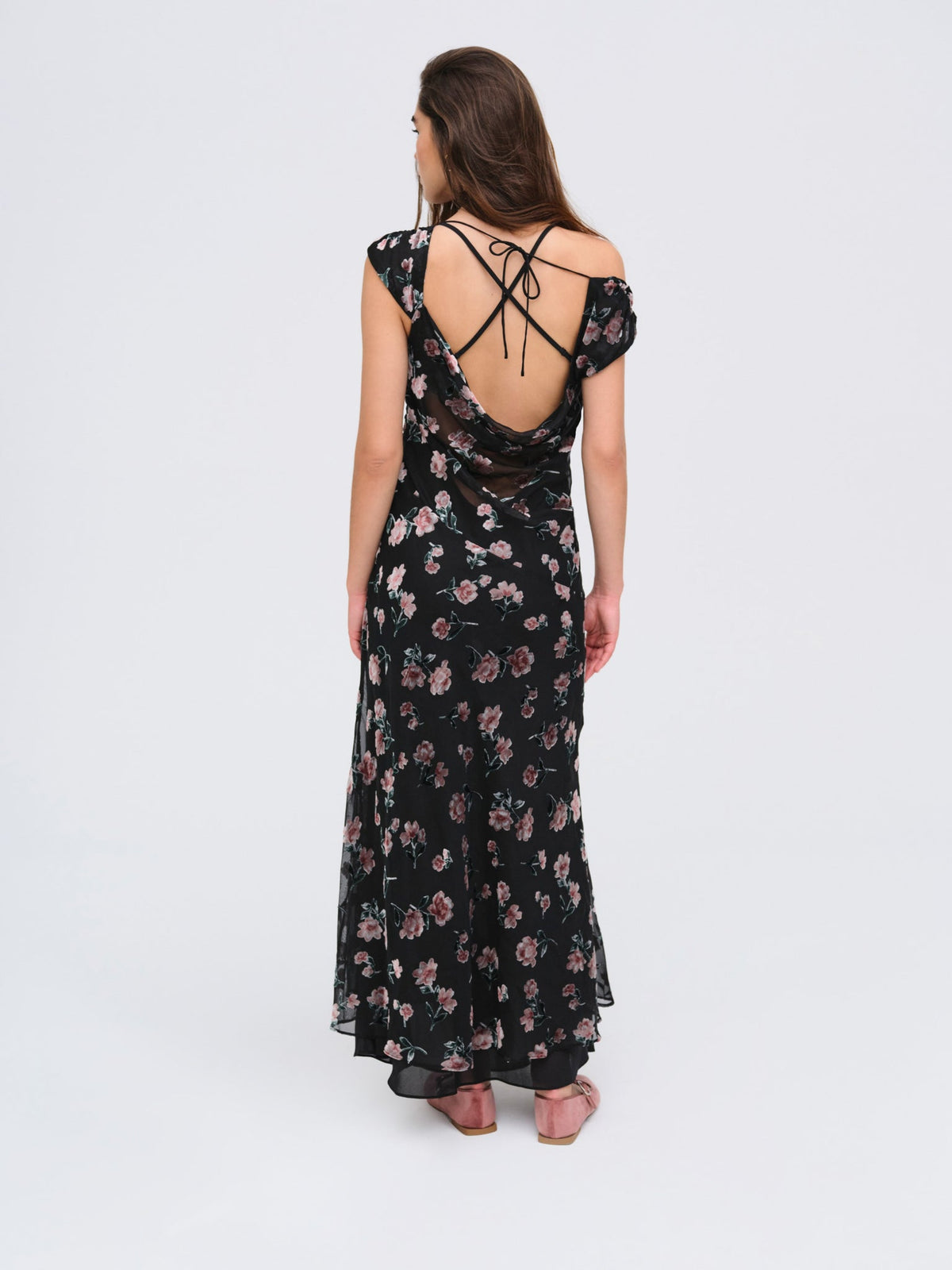 Aigrette Maxi Dress - Black