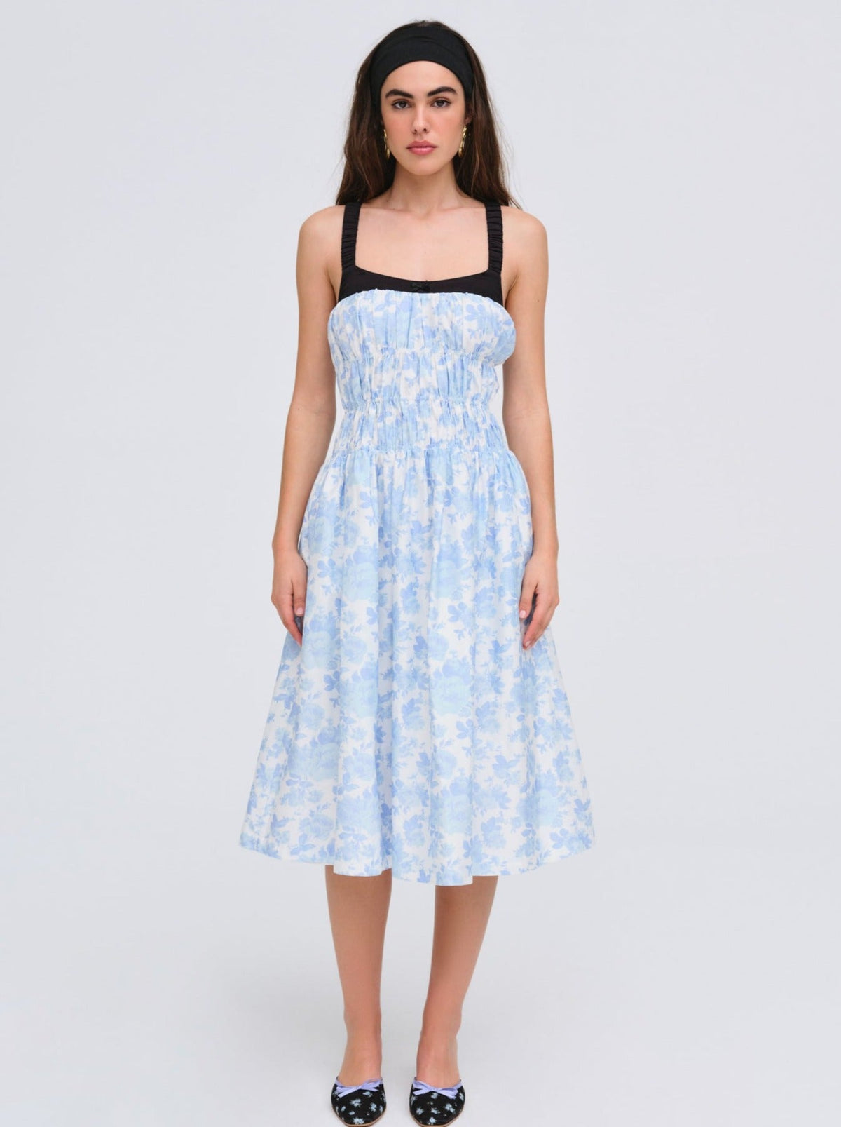 Oliver Midi Dress - Blue