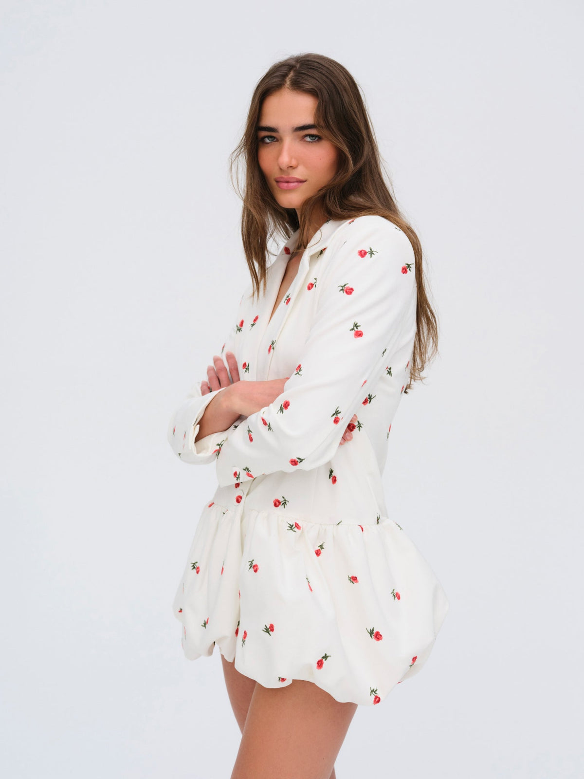 Talia Blazer Dress - Cream