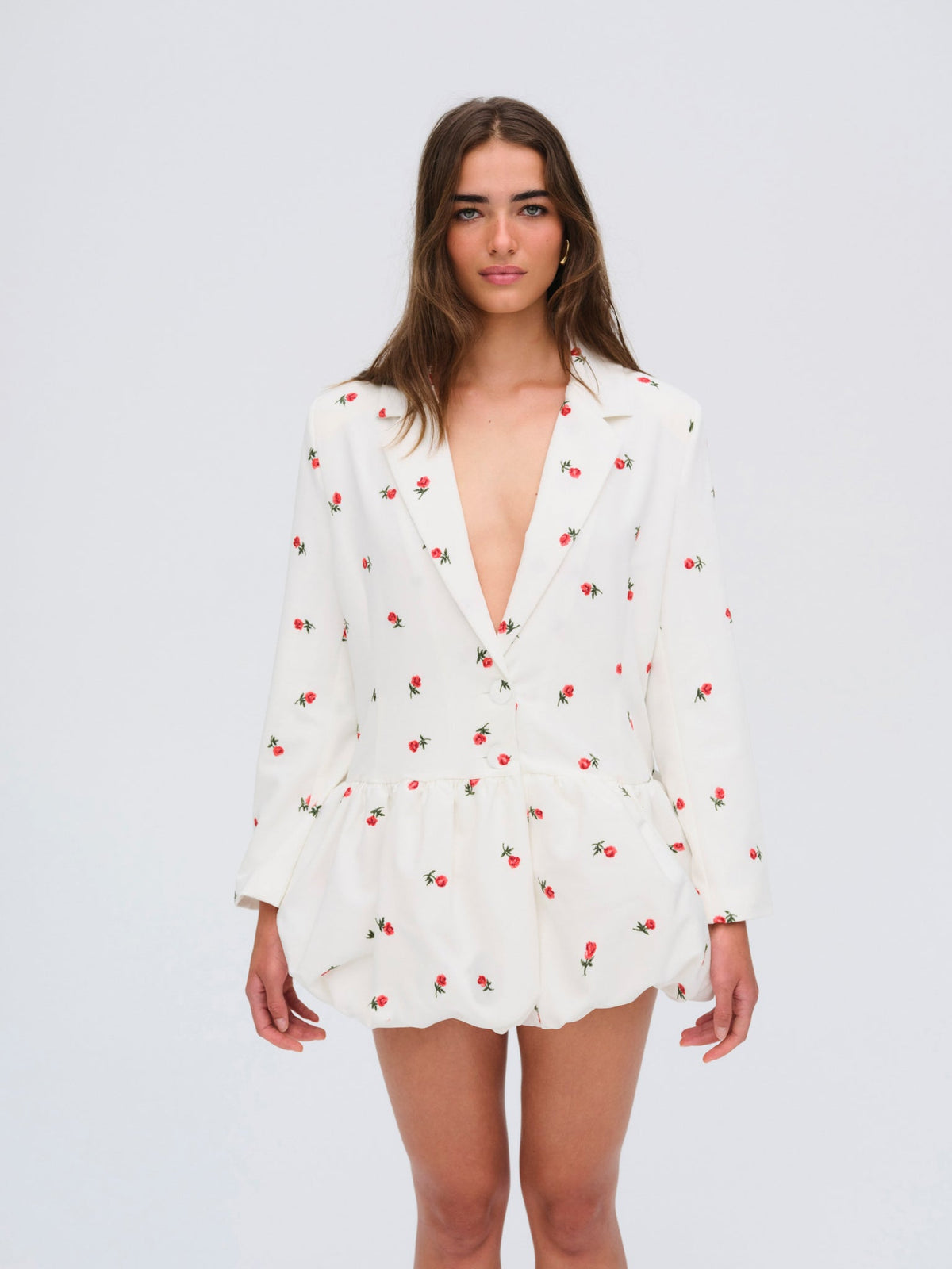 Talia Blazer Dress - Cream