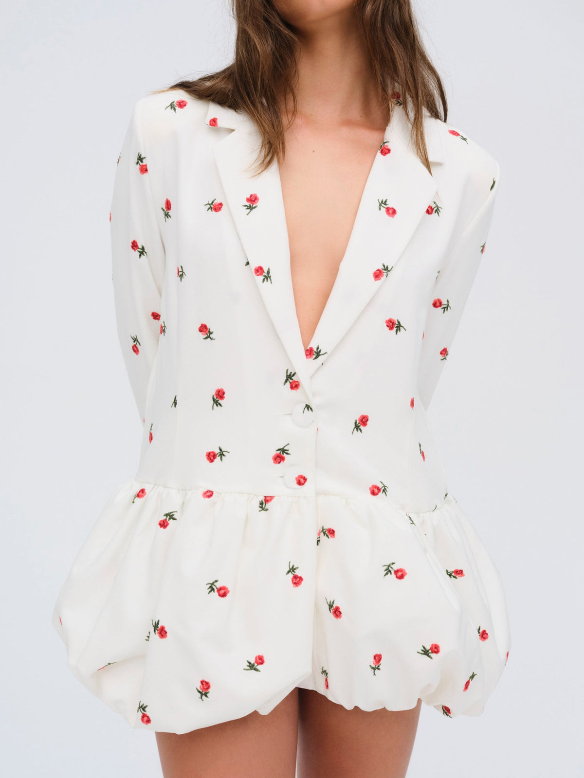 Talia Blazer Dress - Cream