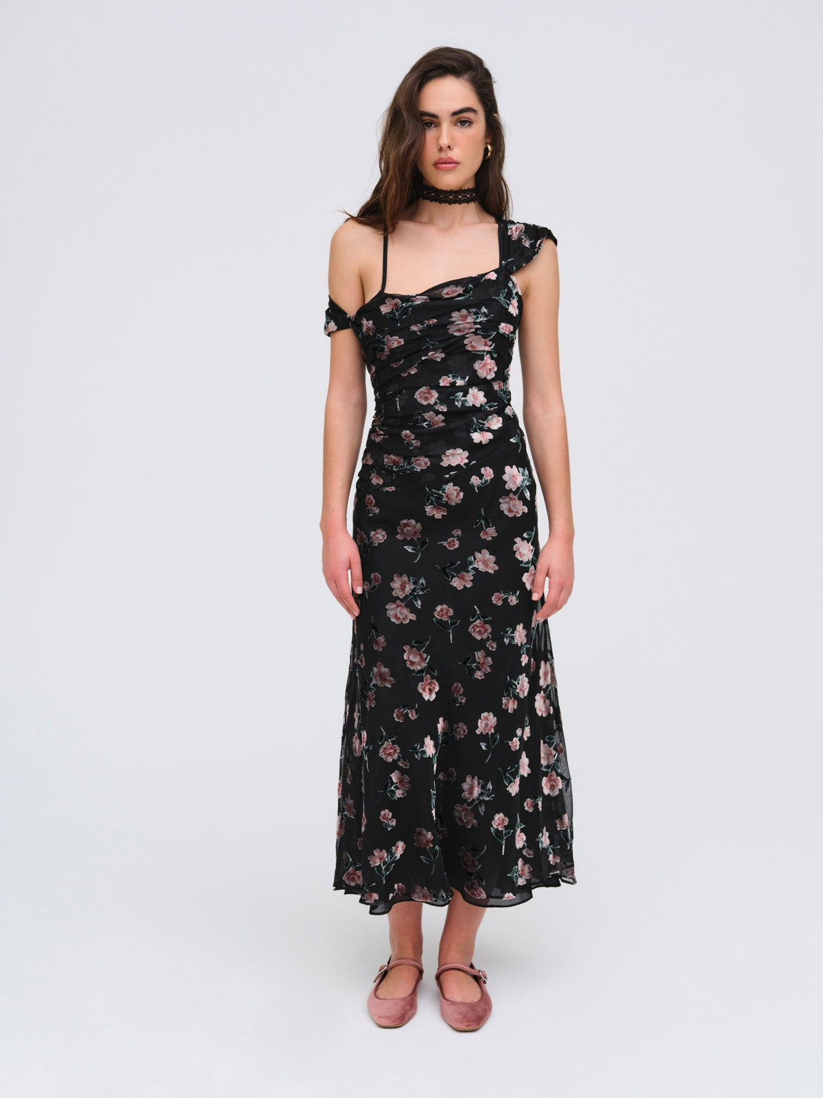 Aigrette Maxi Dress - Black