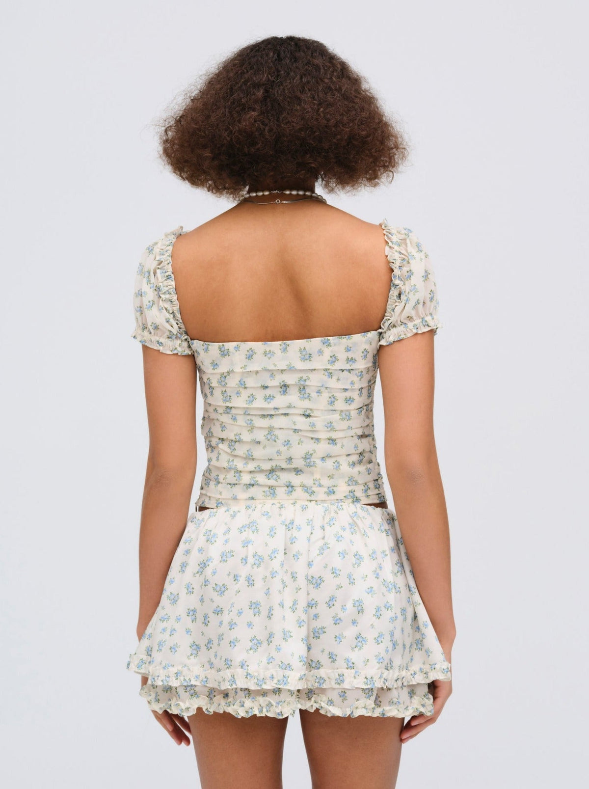 Chateau Mini Skirt - Blue
