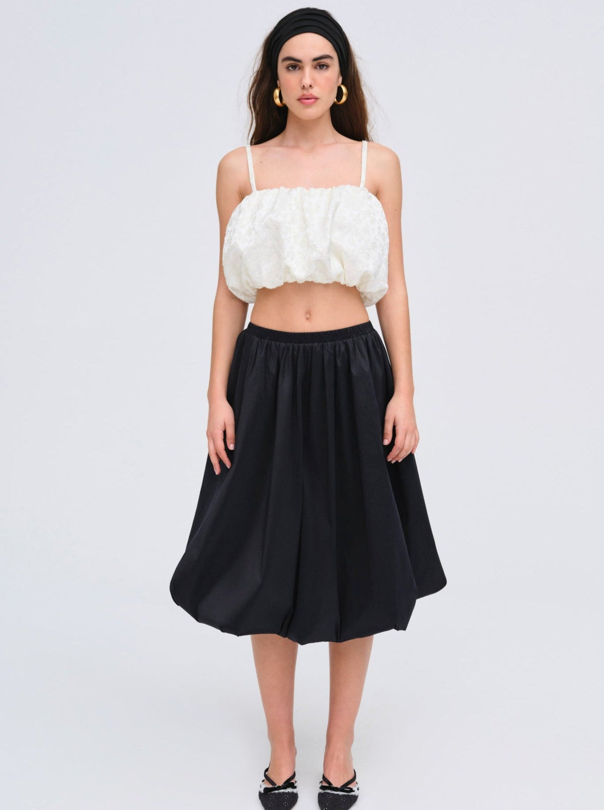 Lorenne Crop Top - White