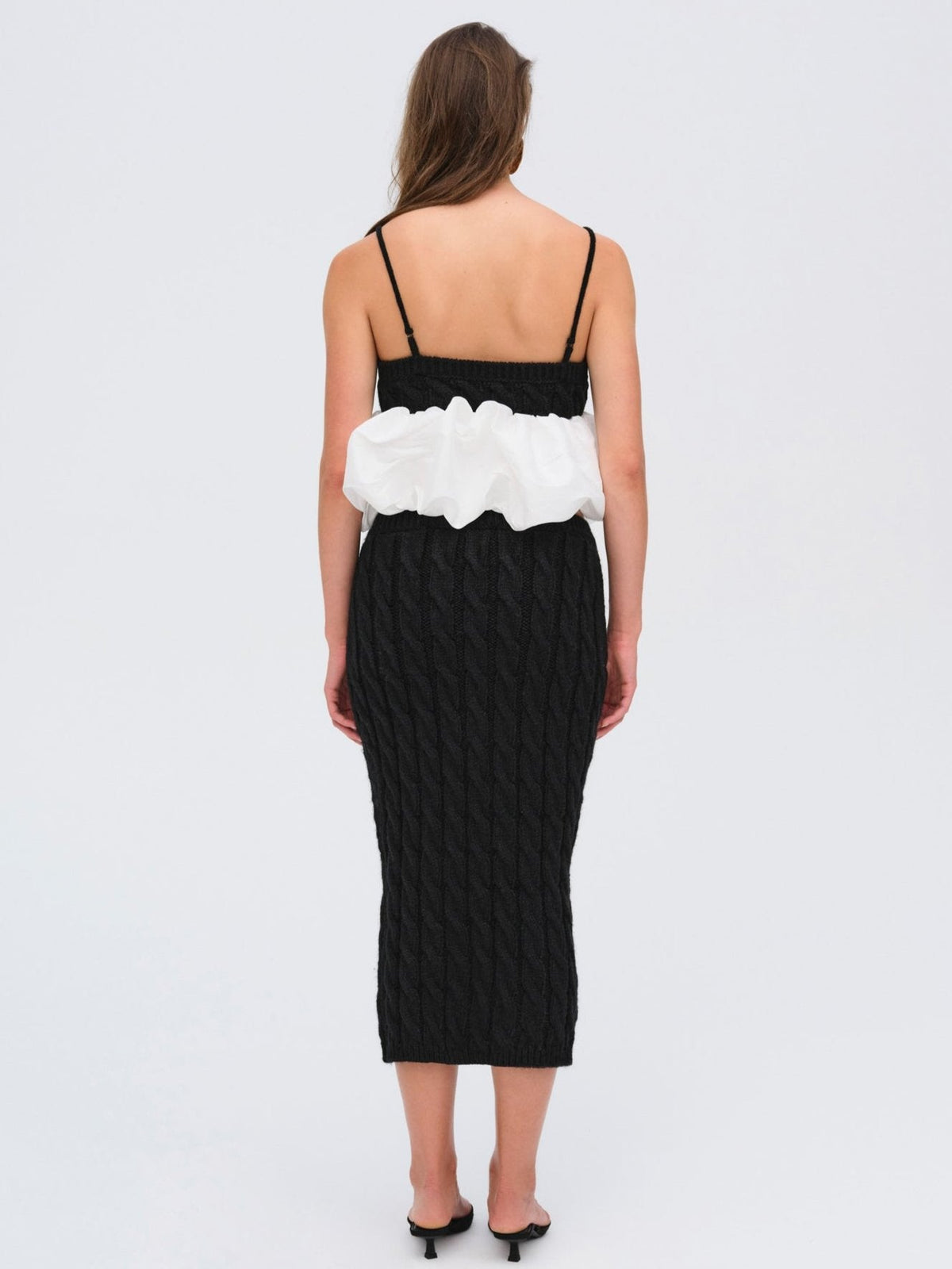 Lise Knit Midi Skirt - Black