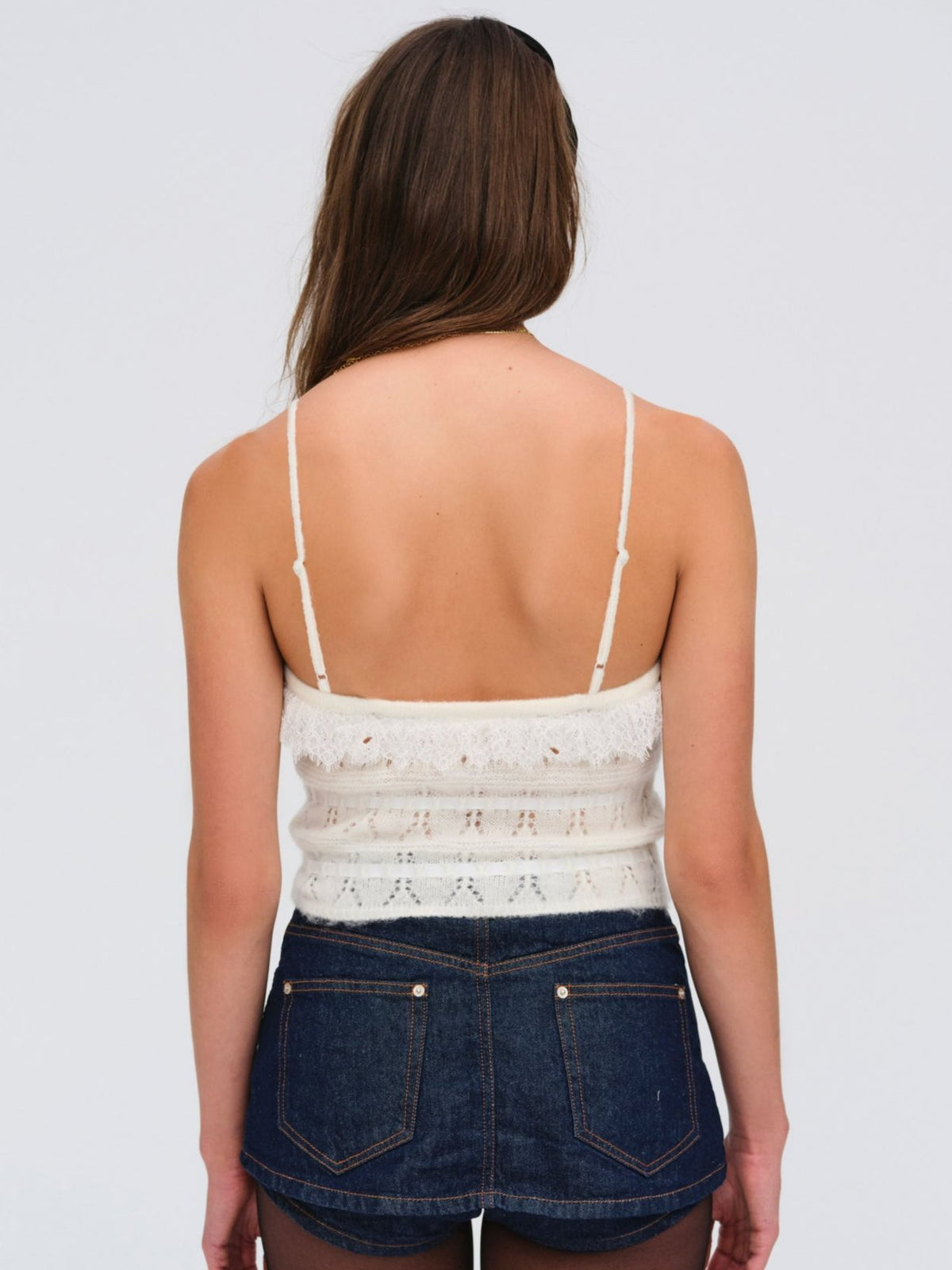 Jayla Knit Cami Top - Cream