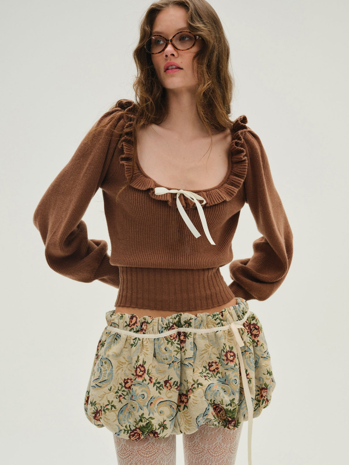 Miranda Knit Top - Brown
