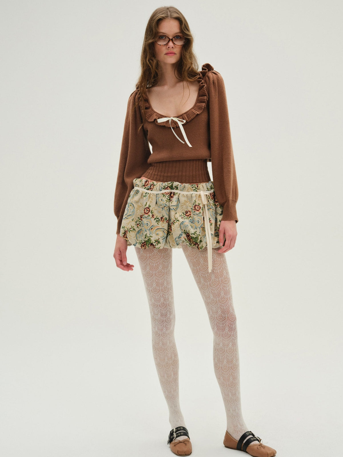 Miranda Knit Top - Brown