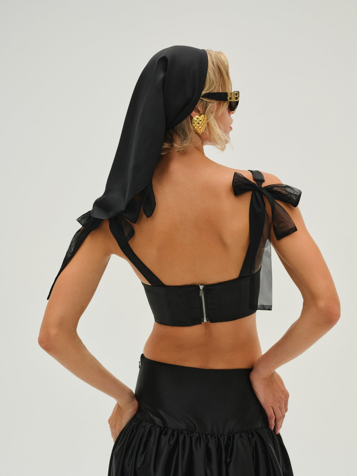 Nelly Corset Top - Black