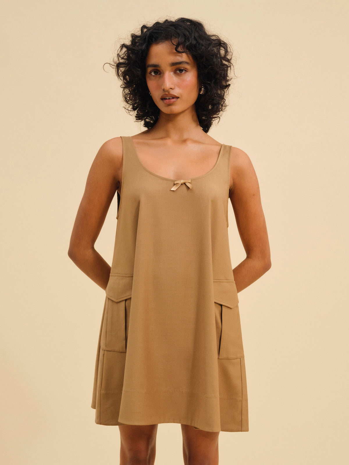 Elanah Mini Dress - CAMEL