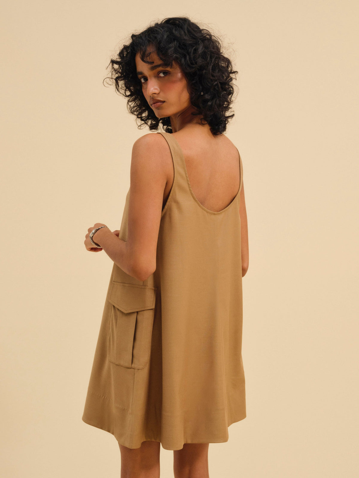 Elanah Mini Dress - CAMEL