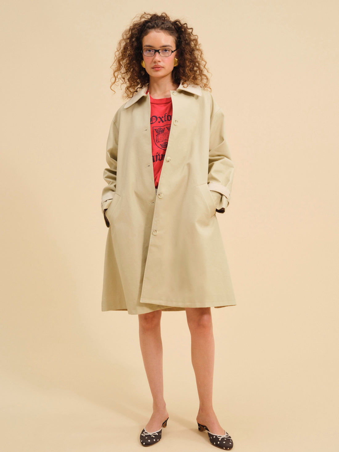 Gabardine Trench Coat