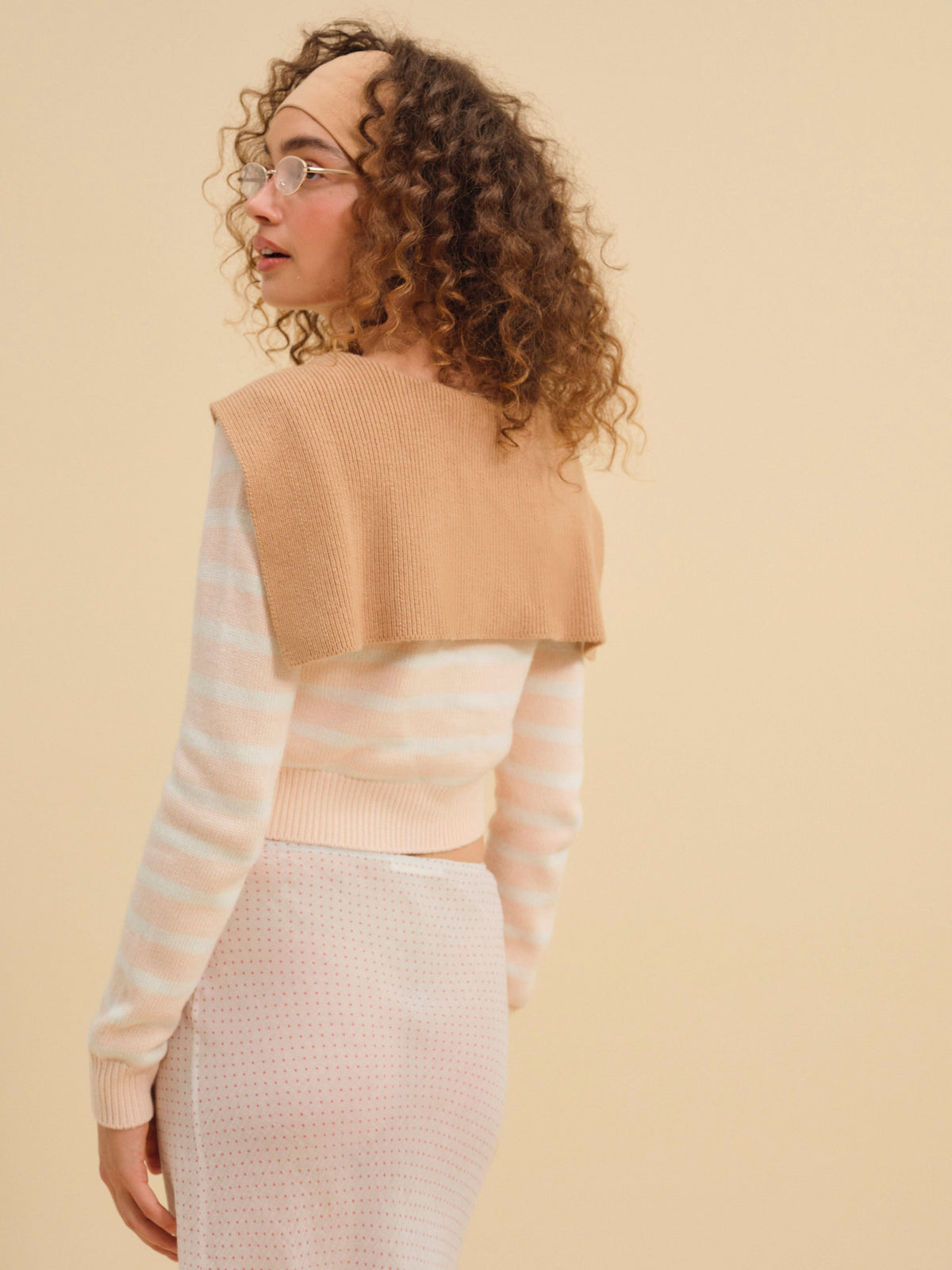 Sophia Stripe Cardigan - Pink