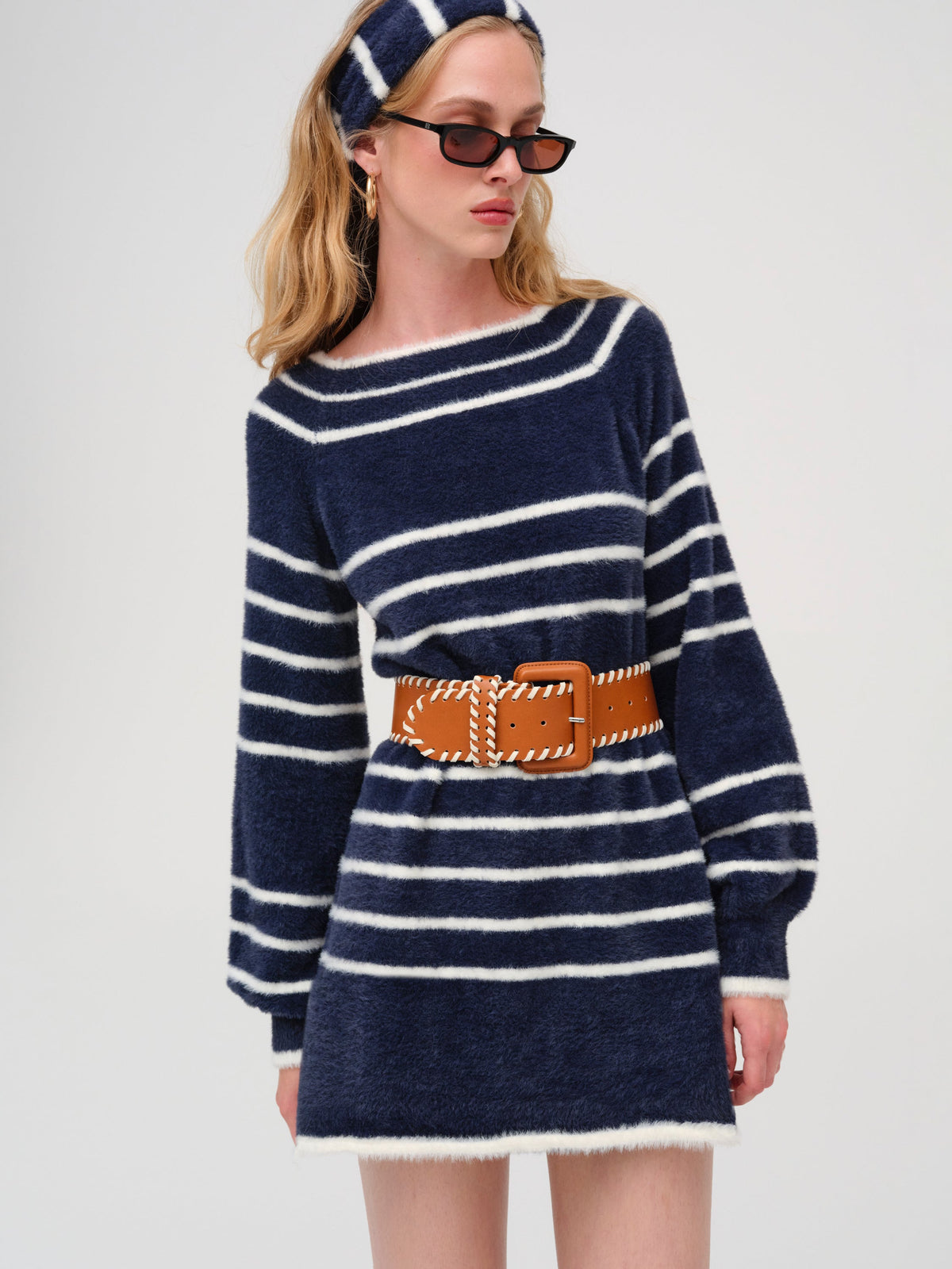 Sally Knit Dress - Navy