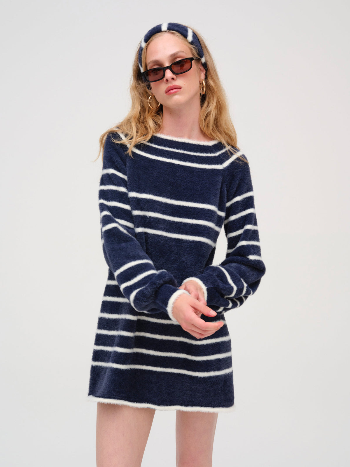 Sally Knit Dress - Navy