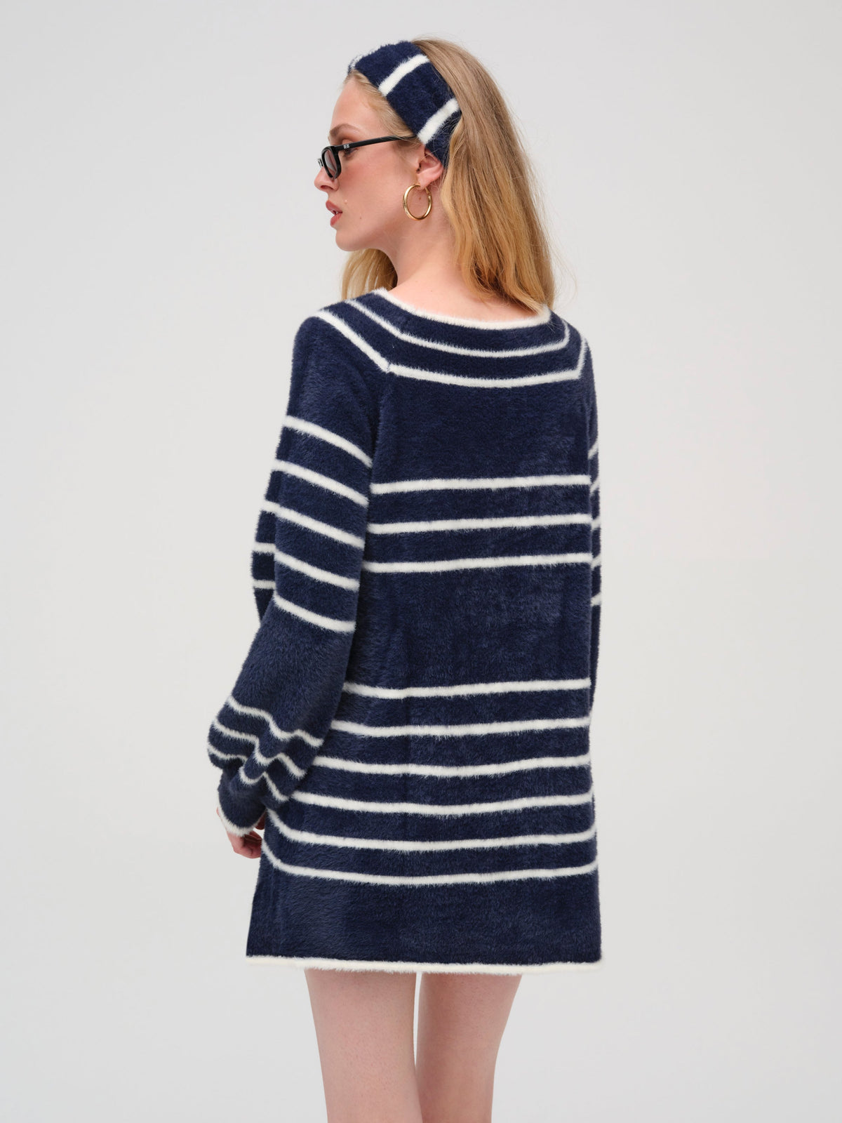 Sally Knit Dress - Navy