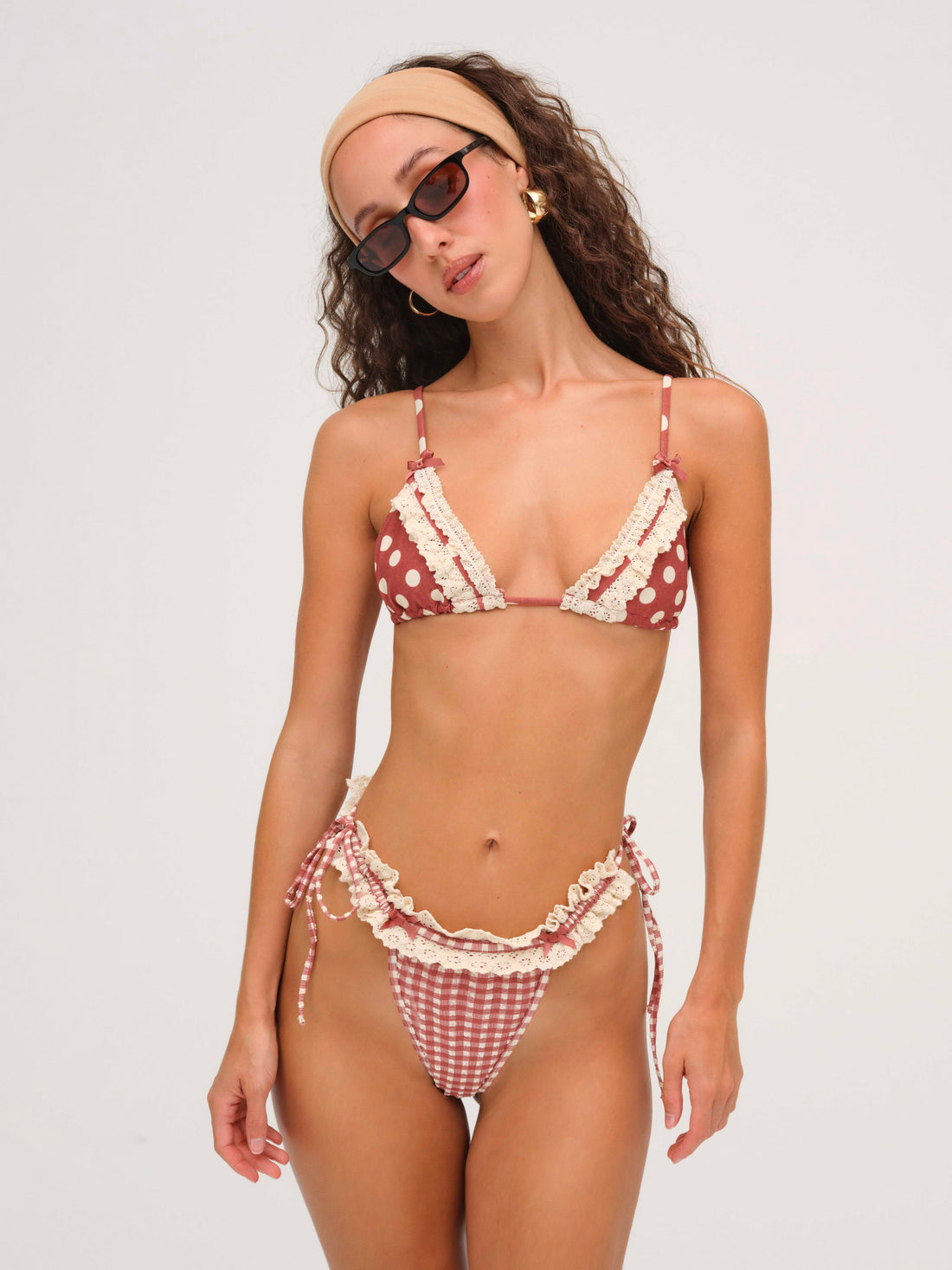 Dolly Dot Triangle Bikini Top