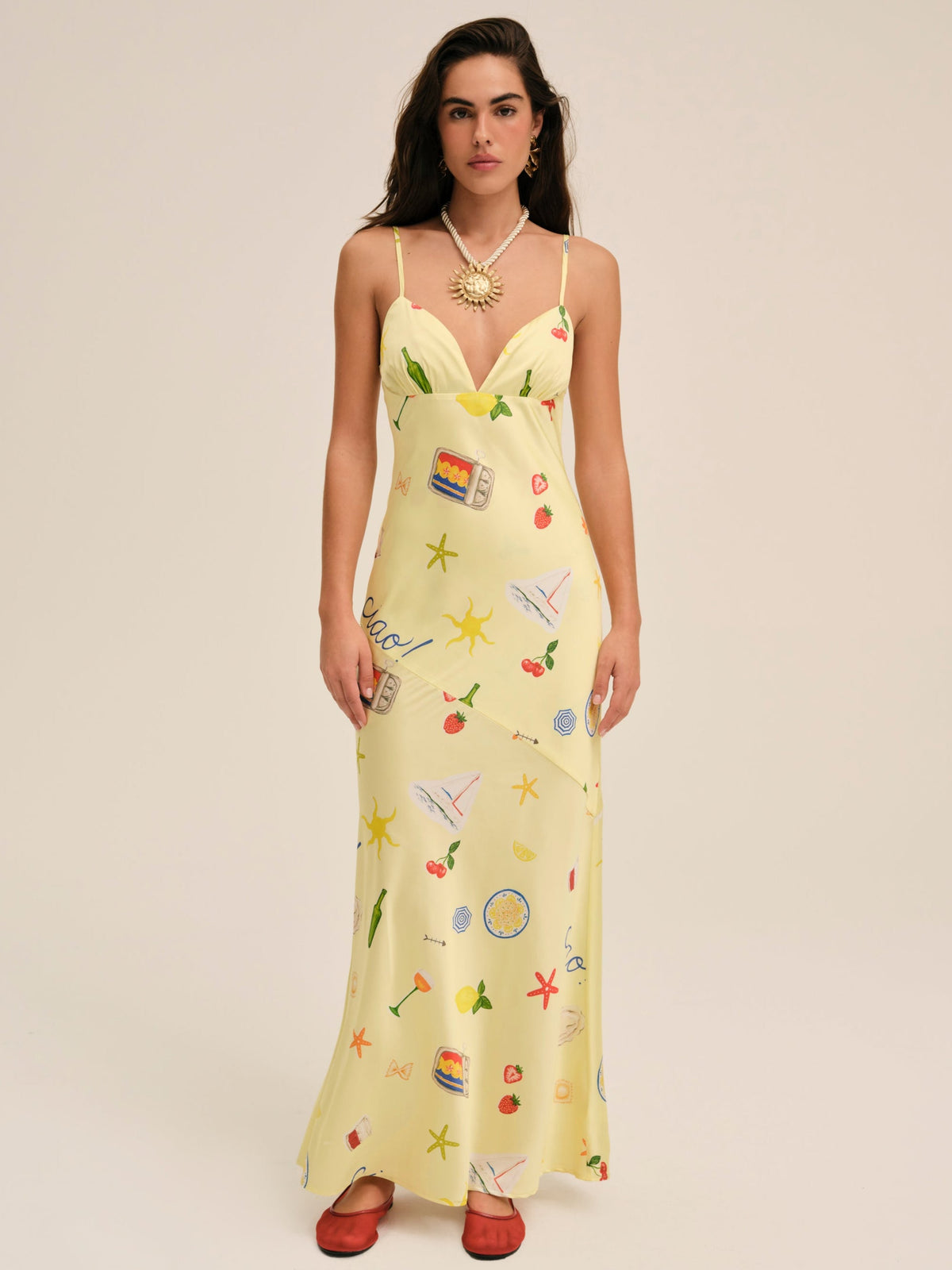 Huda Maxi Dress - Yellow
