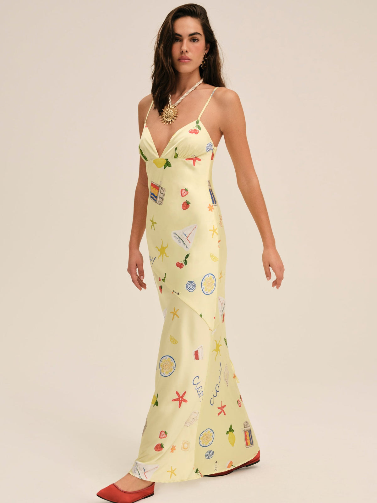 Huda Maxi Dress - Yellow