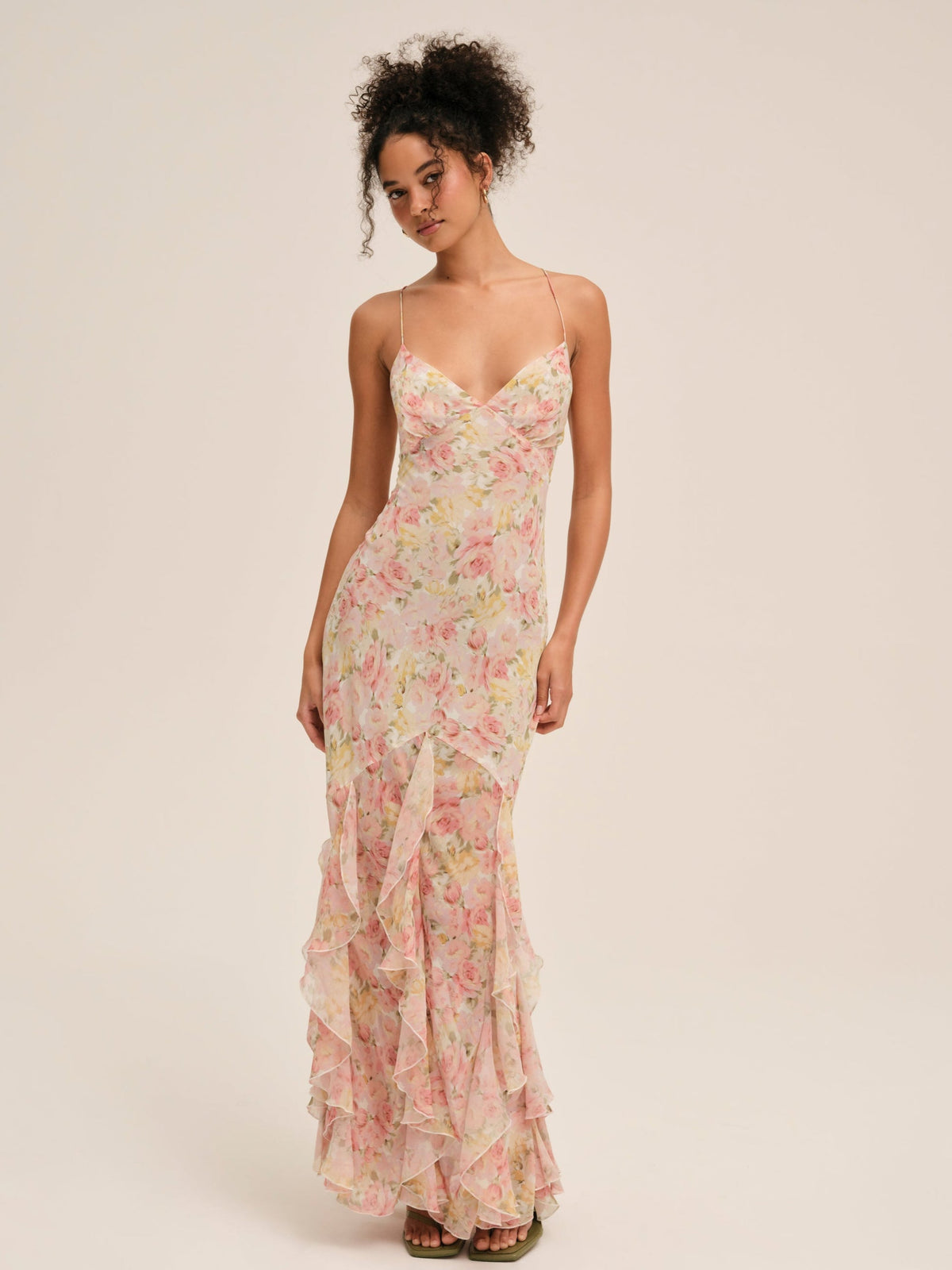 Elea Maxi Dress - Peach