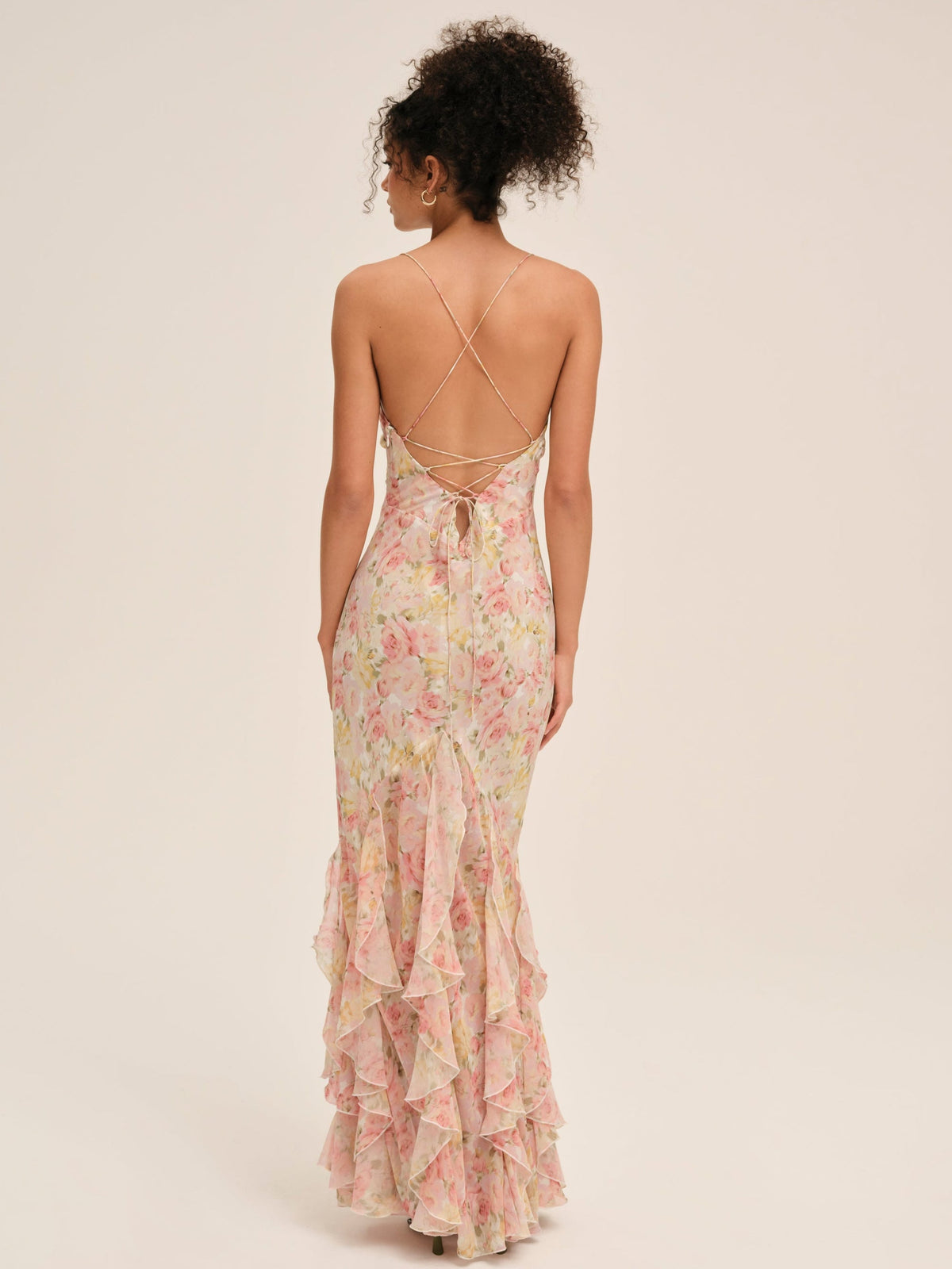 Elea Maxi Dress - Peach
