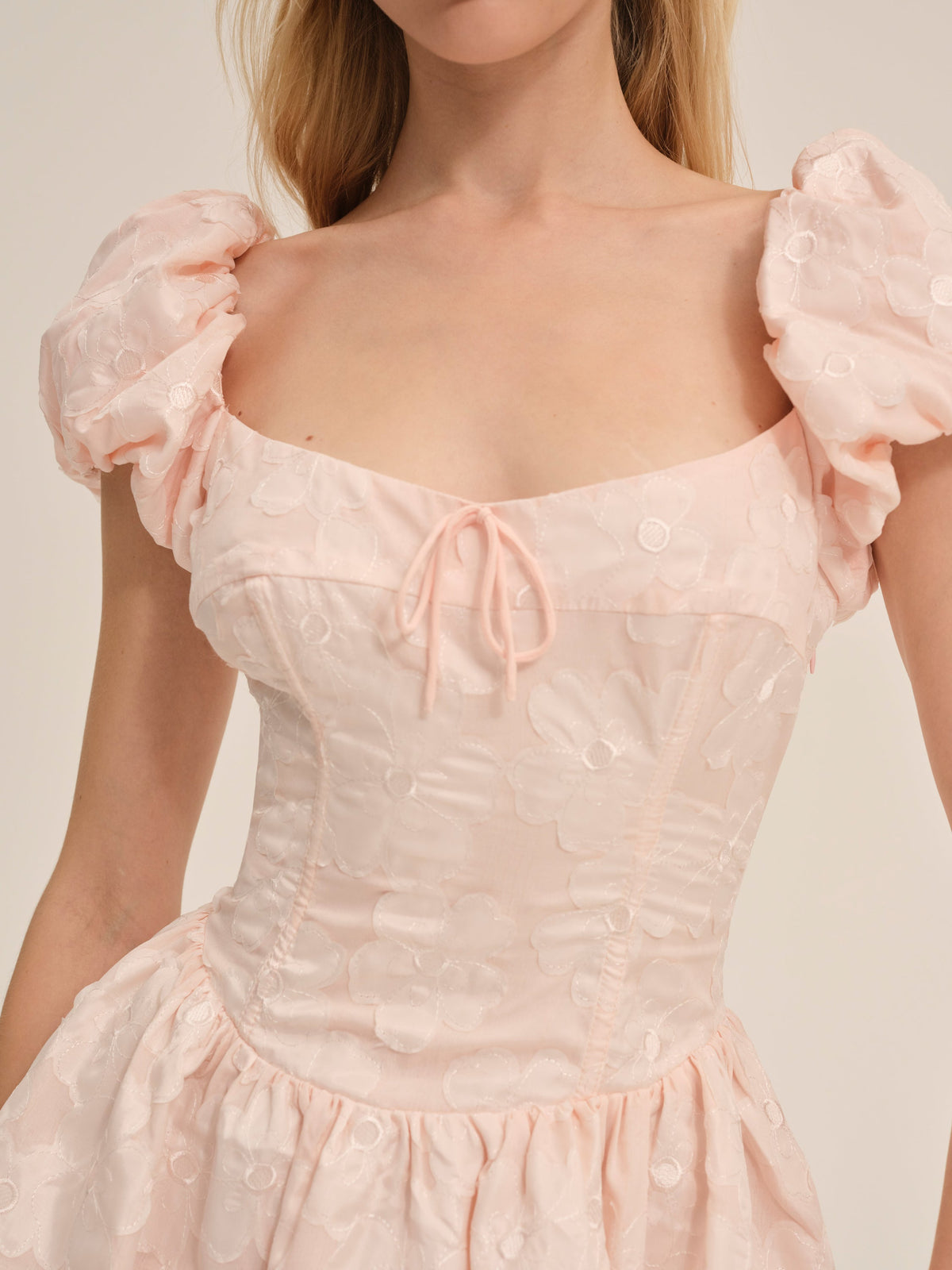 Florence Mini Dress - Peach