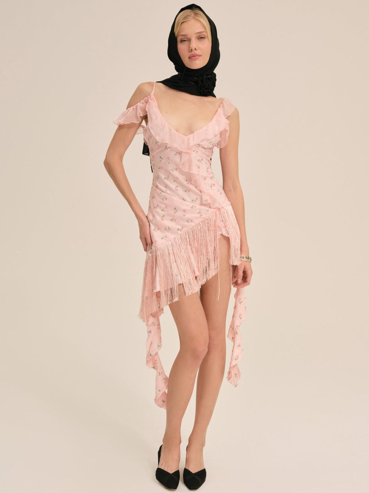 Raspberry Rose Mini Dress - Pink