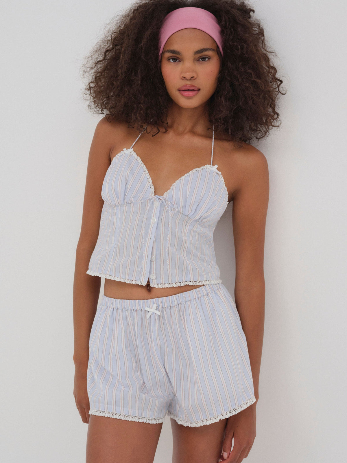 Lakeside Stripe Short - Blue