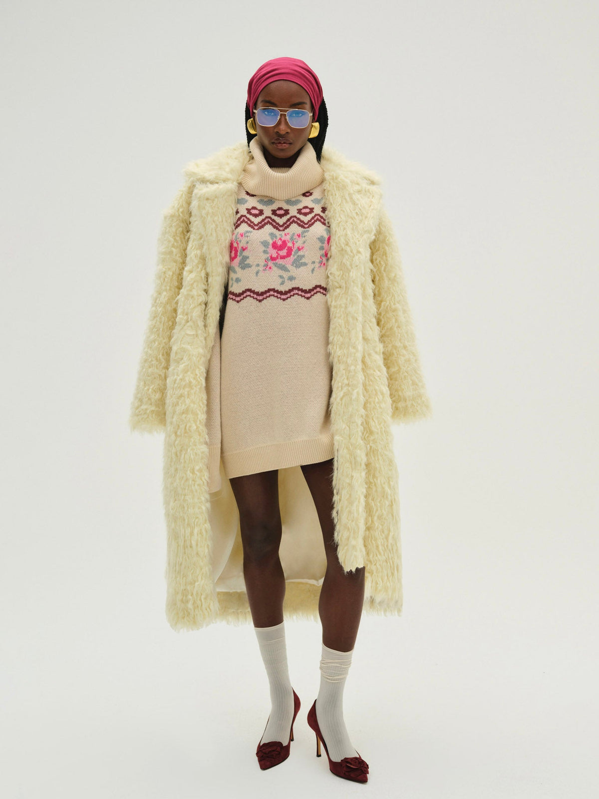 Ski Lodge Oversized Sweater - Cream