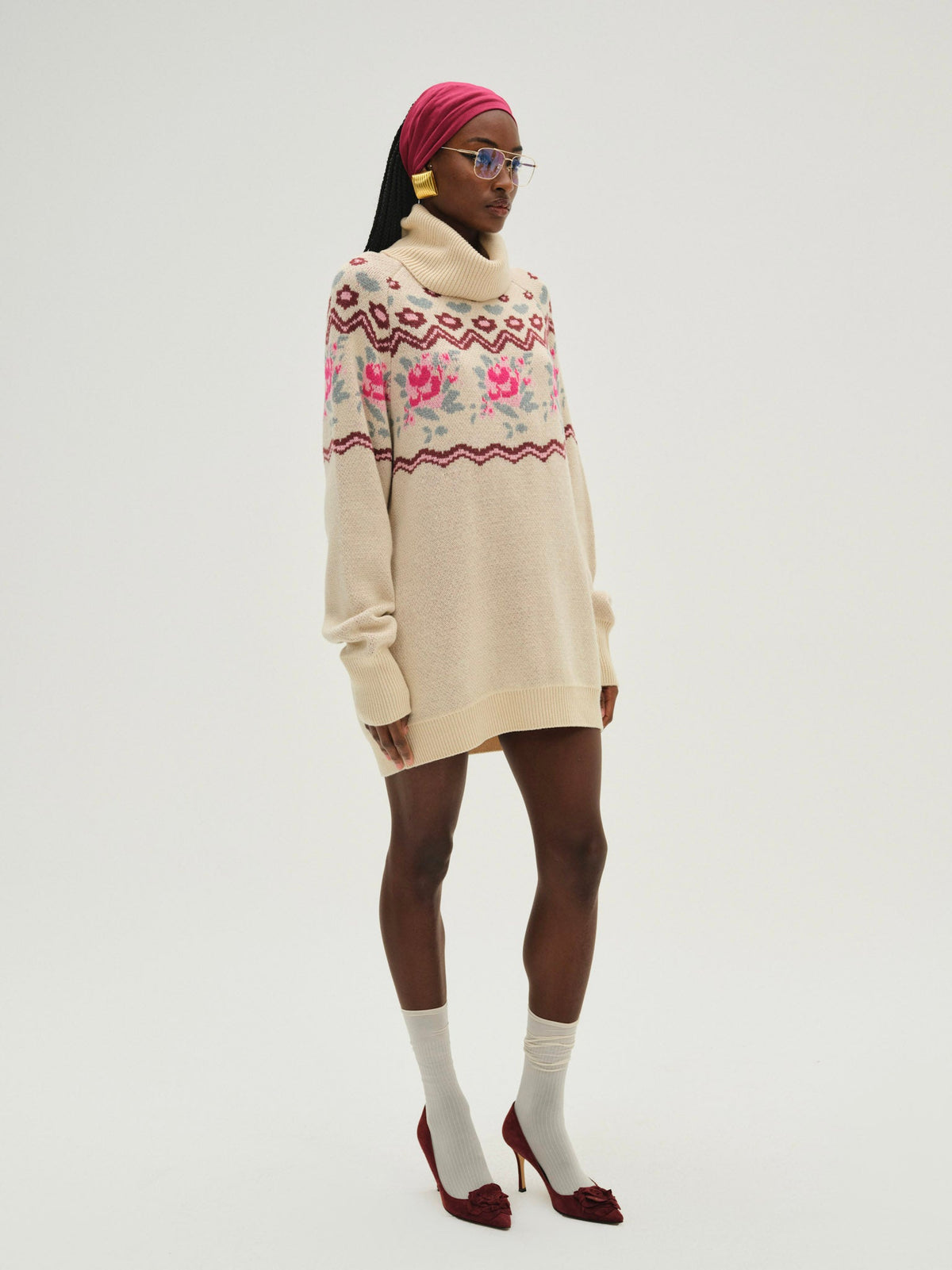 Ski Lodge Oversized Sweater - Cream
