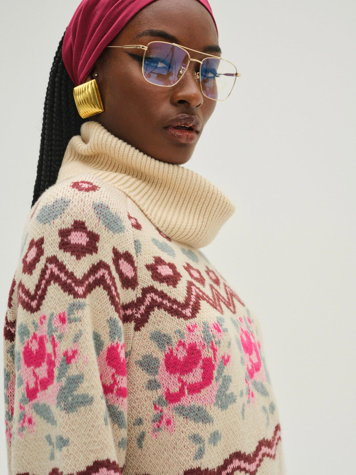 Ski Lodge Oversized Sweater - Cream