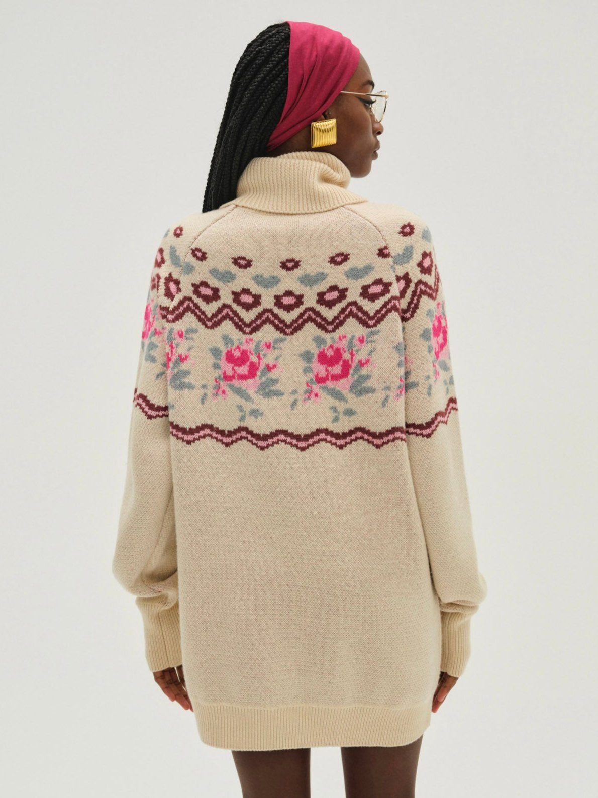 Ski Lodge Oversized Sweater - Cream